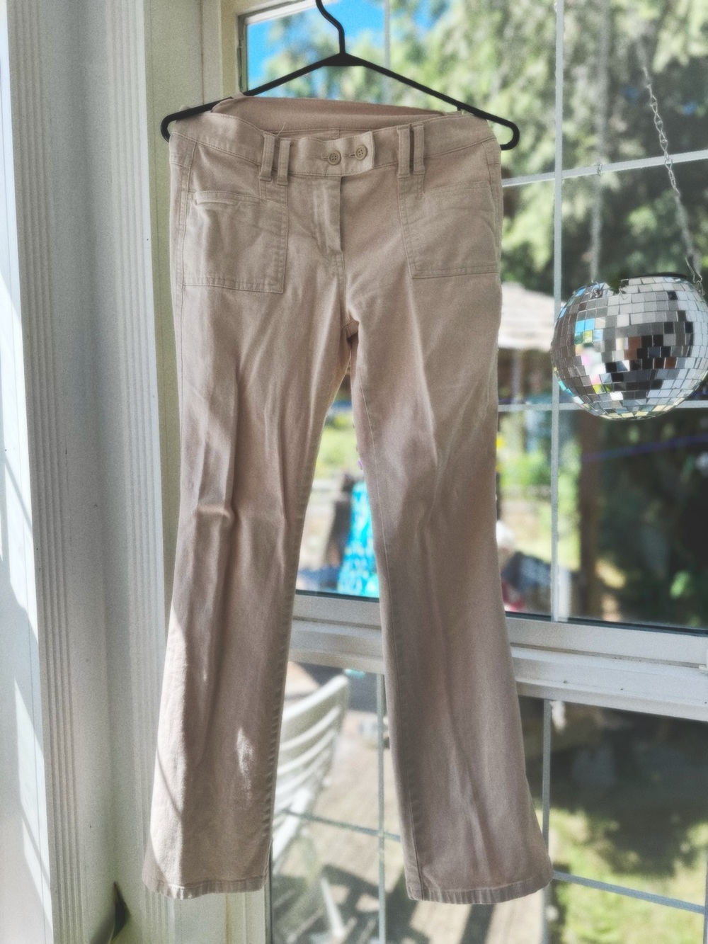 Vintage Y2K United Colors of Benetton Low Rise Basic Tan Khaki Bootcut Pants